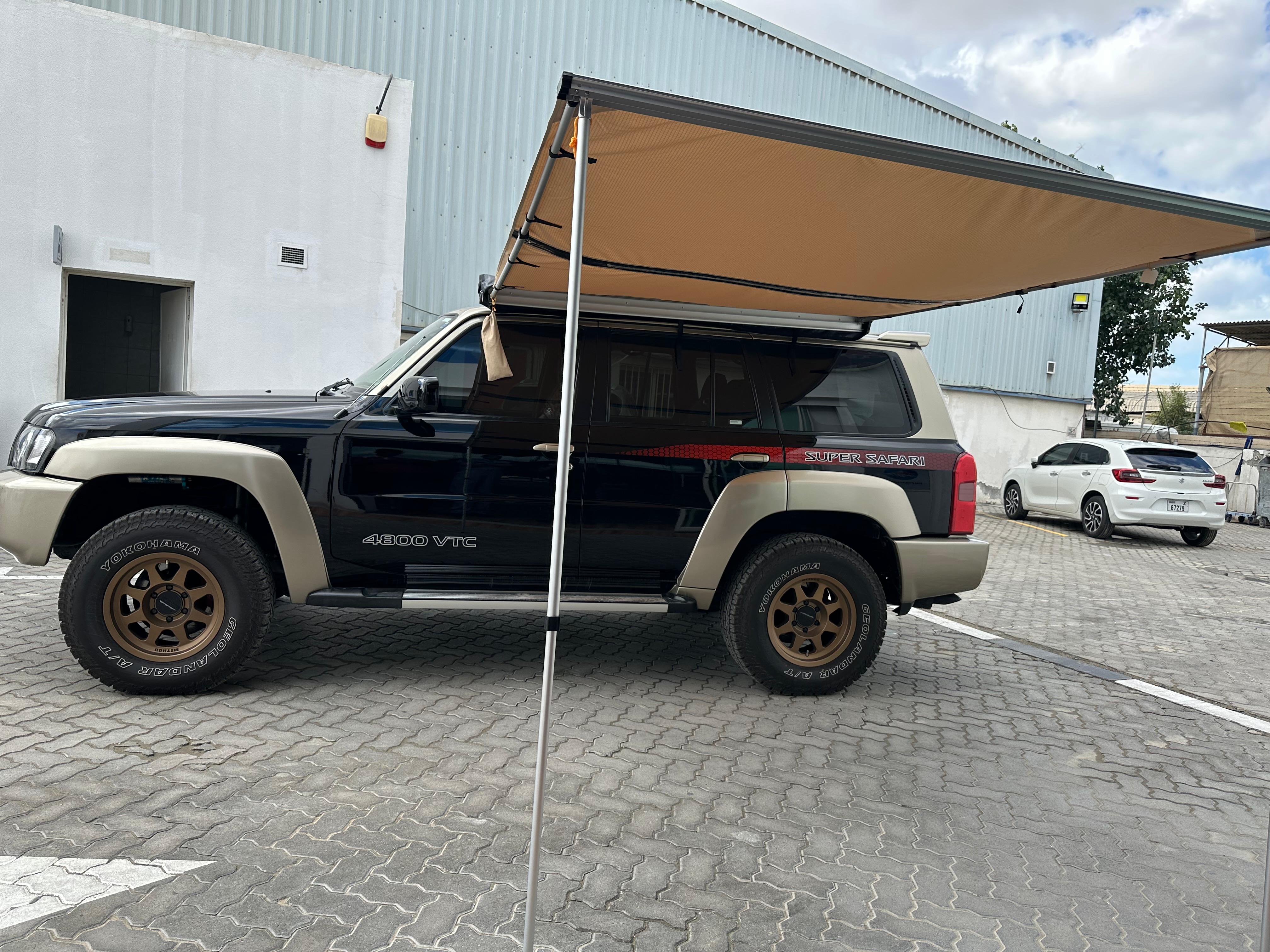Black Hawk Customs Side Awning 200x250cm Soft Cover